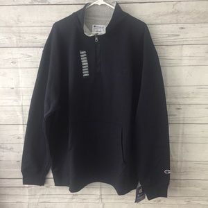 Champion Men’s Quarter Zip Fleece Navy XXL